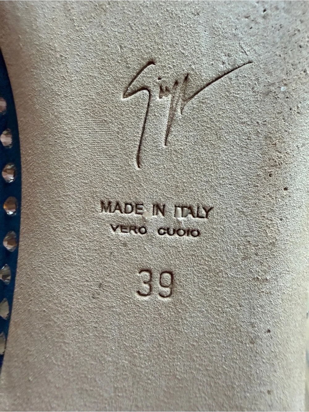 Giuseppe Zanotti teal blue